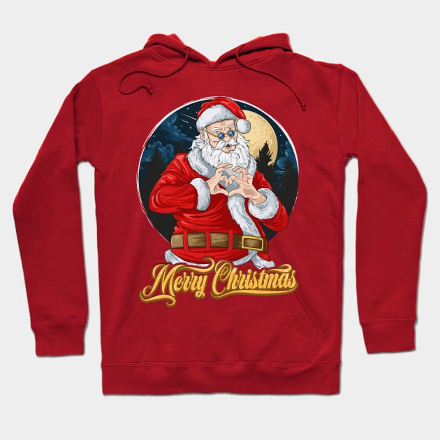 El amor de santa Hoodie by PaperHead